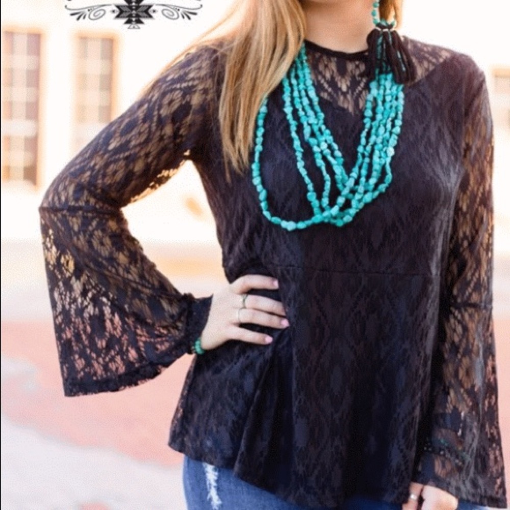 Black Bell Blouse